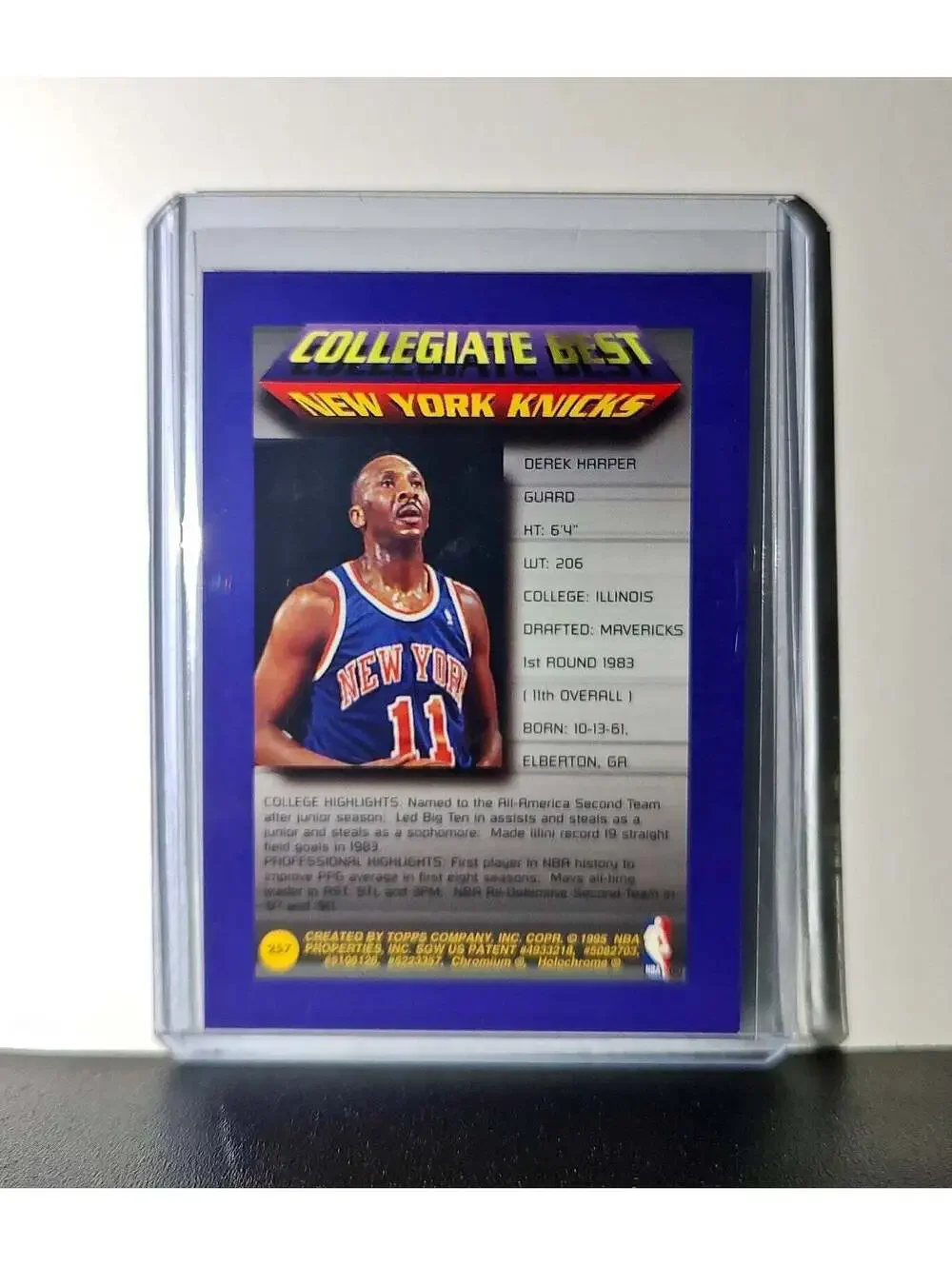 Derek Harper 1994-95 Topps Finest #257 Collegiate Best